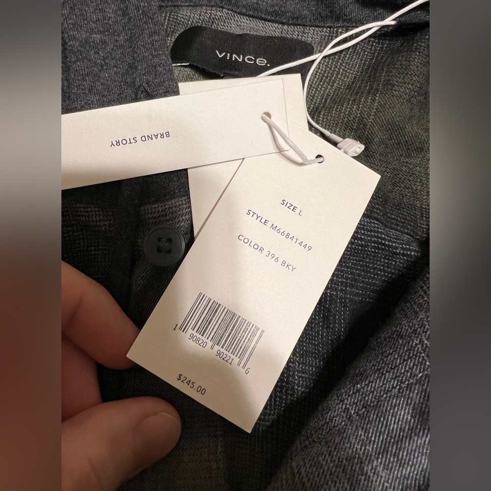 Vince Flannel Hoodie - Picture 2 of 3